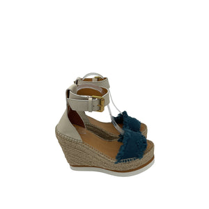 See By Chloé 'Glyn' Denim Espadrilles Size 37