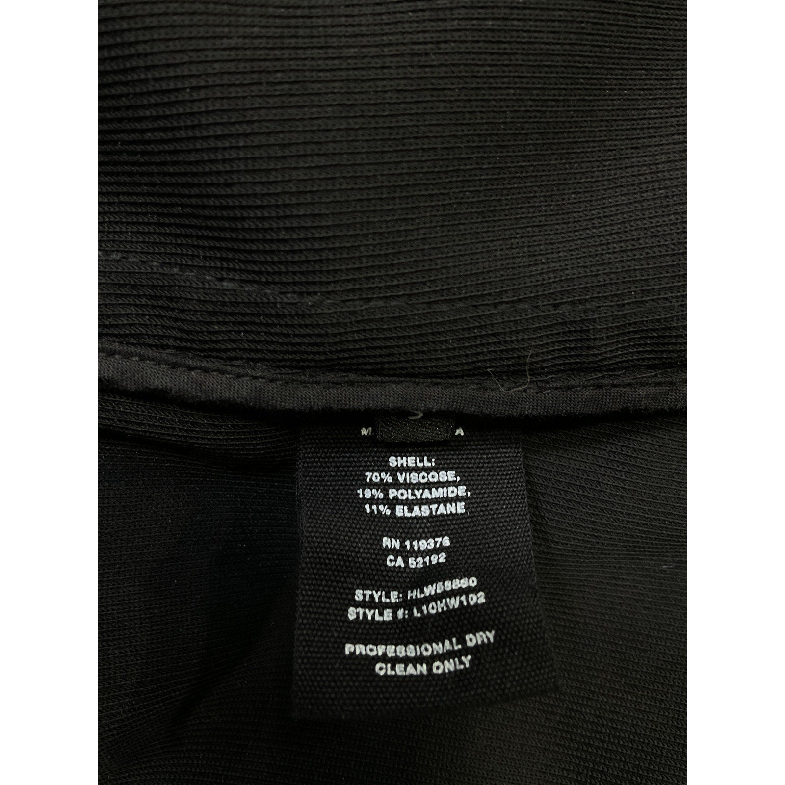 Helmut Lang 'Compact' Black Blazer Size S