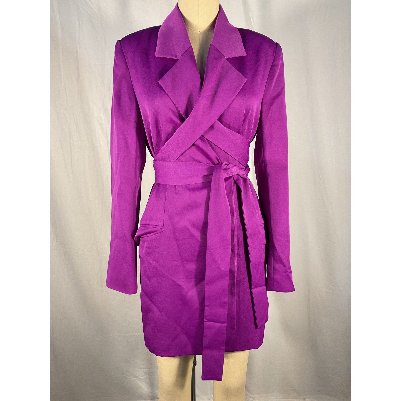 Neiman Marcus 'Misha' Purple Polyester Augustine Dress Size 4 - NWT