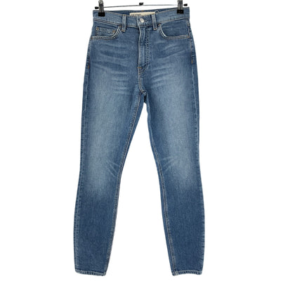 Grlfrnd High Rise Stretch Skinny Blue Kendall Denim Jeans Size 23