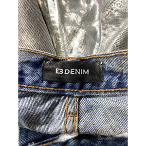 Eb Denim Metallic Blue Perfect Shorts Size 23