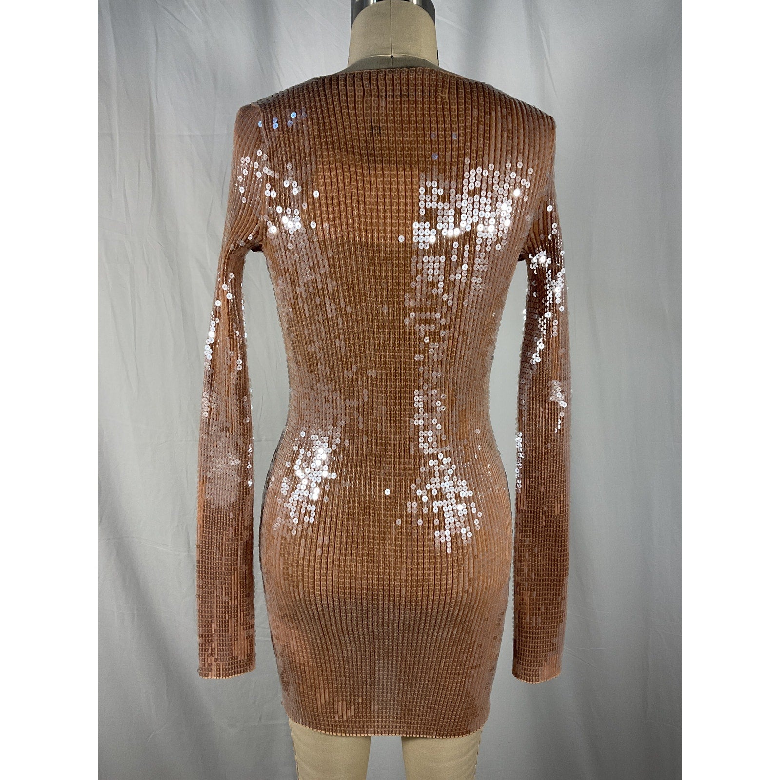 Alexander Wang 'Ribbed' Tan Mini Dress Size S - NWT