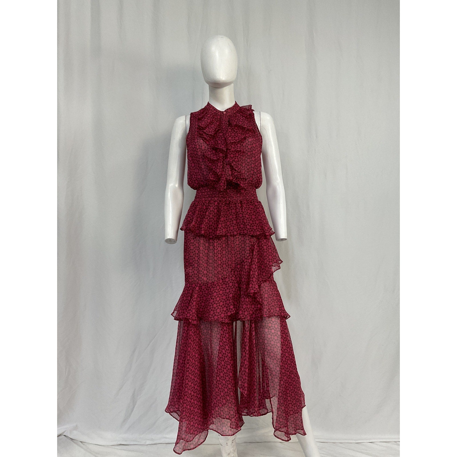 Misa Los Angeles X Revolve 'Ilona' Pink Poly Dress Size XS