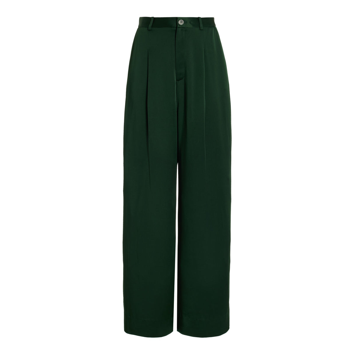 Lapointe Satin Green Wide Leg Pants Size 0 US