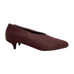 St. Agni Textured Burgundy Glove Heels Size 40 EU / US 10