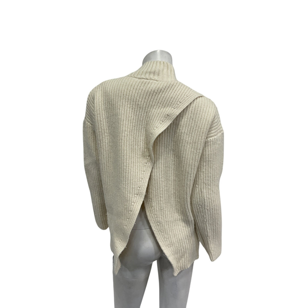 Sézane 'Emilia' White Cotton Jumper Size XS