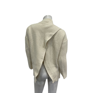 Sézane 'Emilia' White Cotton Jumper Size XS