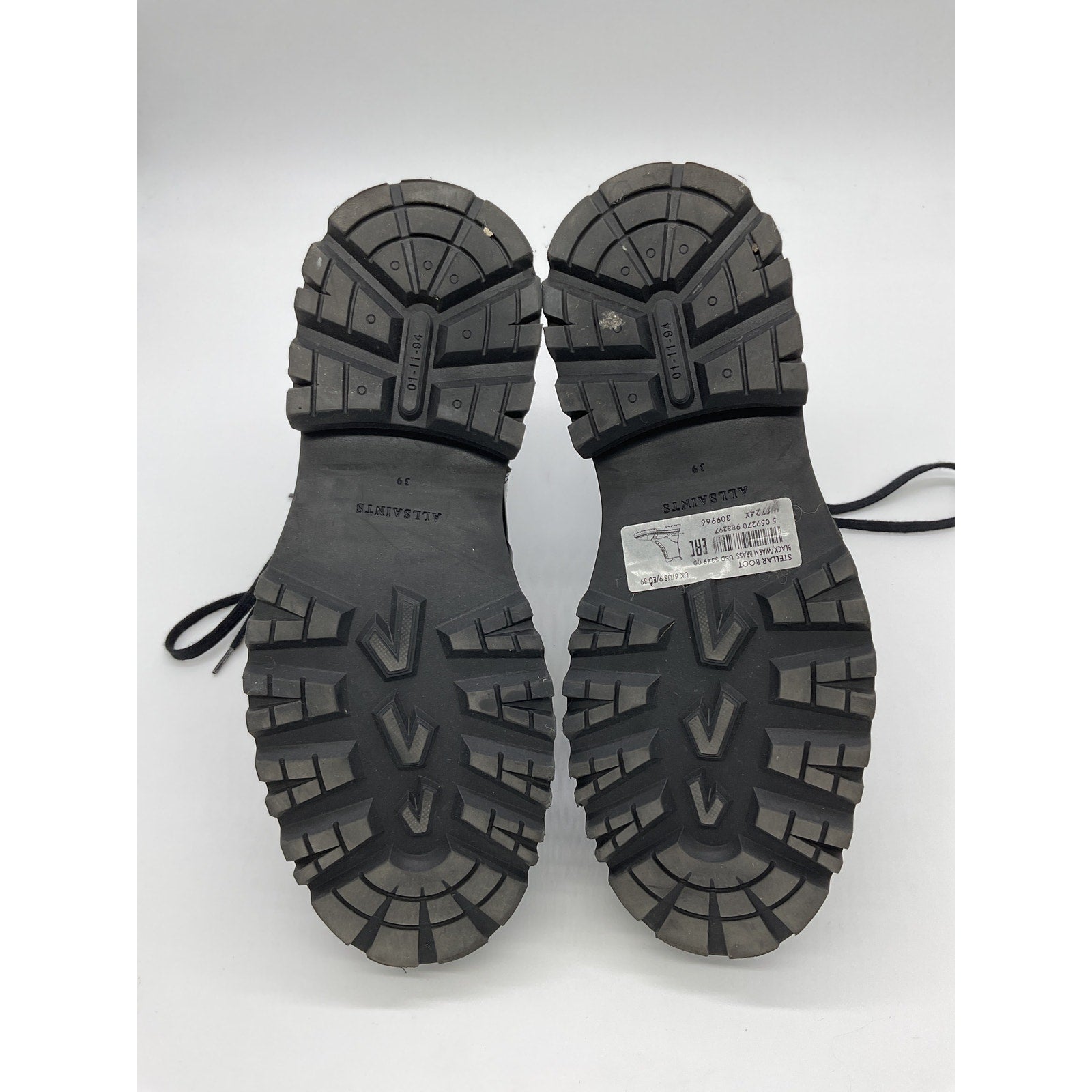 Allsaints 'Stellar' Black Leather Bootie Size 9