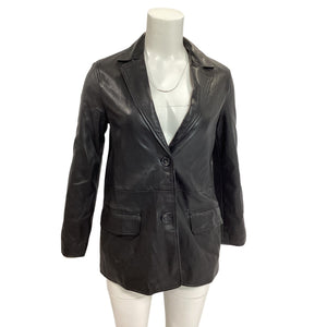 Allsaints Sleek Black Corrina Blazer Size 6 NWT