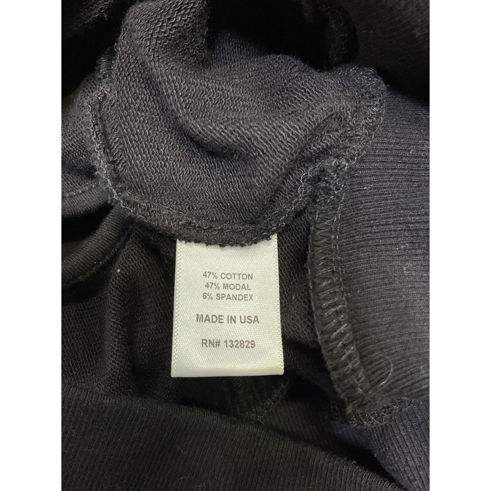 Tularosa 'Taylor' Black Cotton Ribbed Top Size S