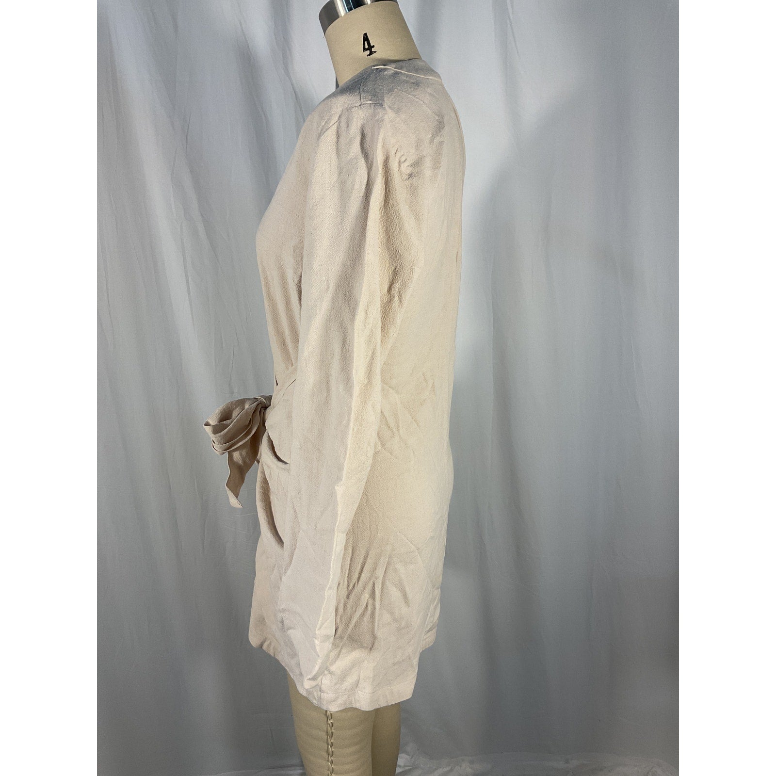 L'Academie 'The Meadow' White Mini Dress Size XS