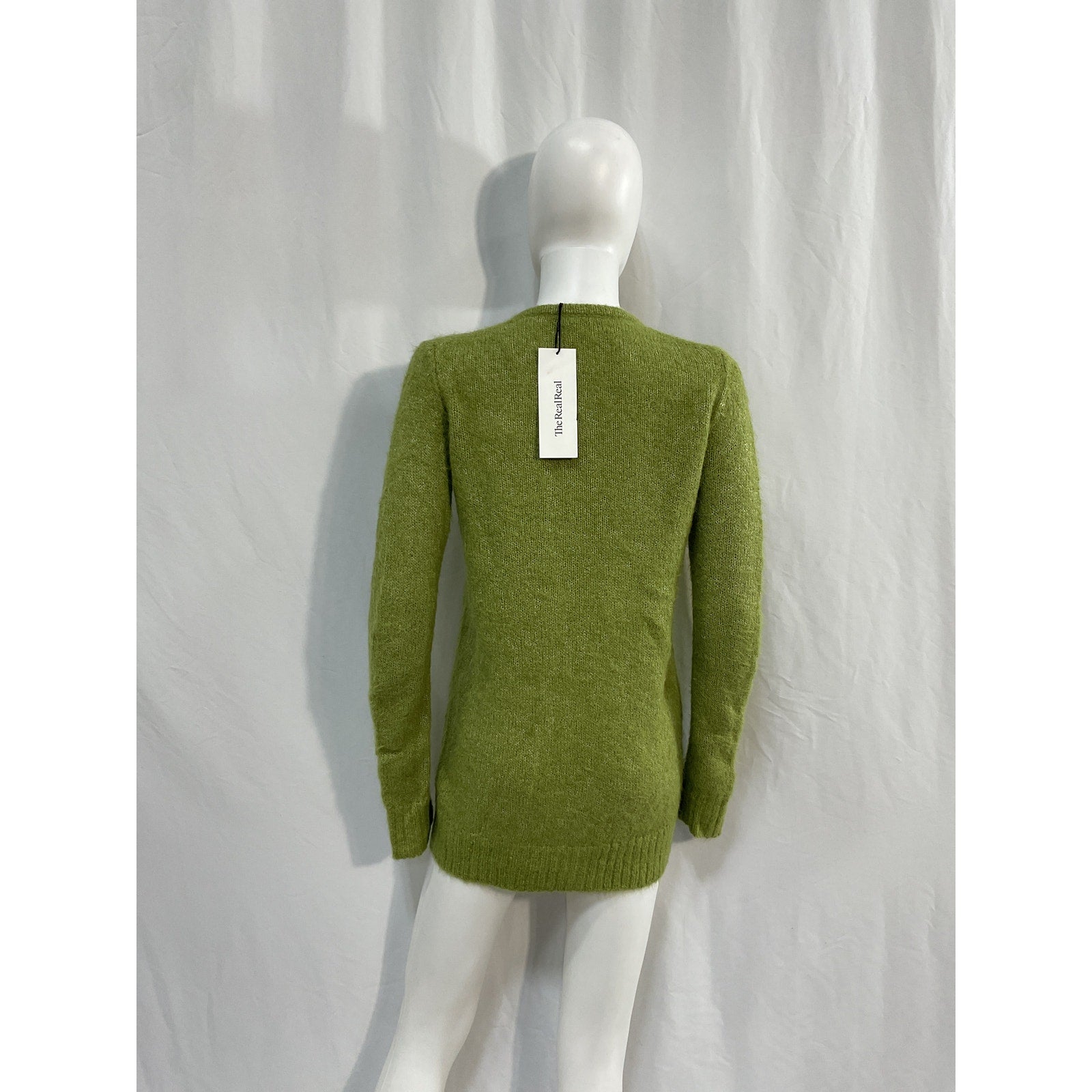 Dries Van Noten 'Alpaca' Green Crew Neck Sweater Size XS - NWT