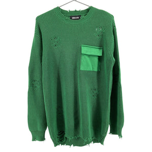 Ser.o.ya Distressed Amazon Green Devin Sweater Size S