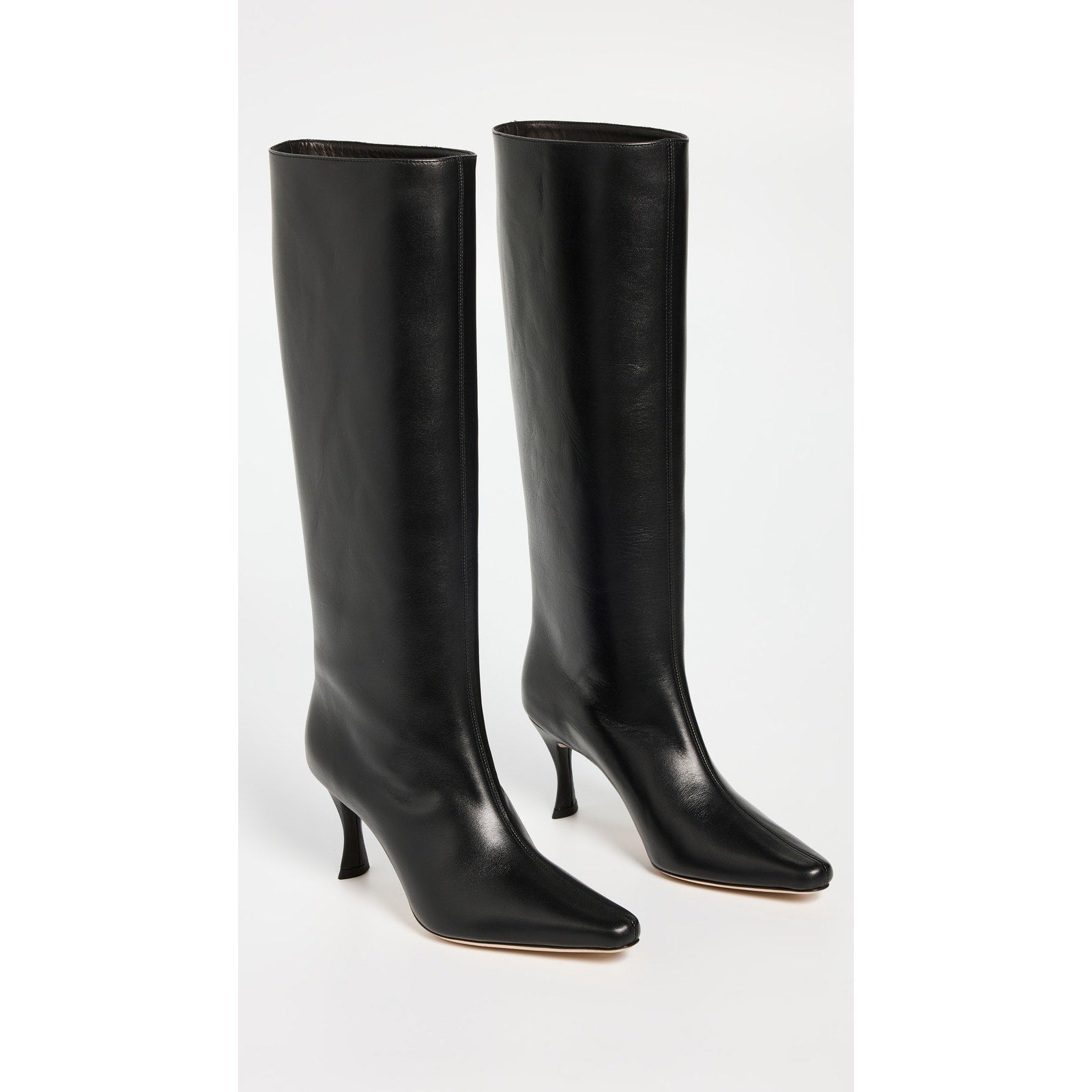 By Far 'Stevie 42' Black Leather Smooth Calf Leather Boots Size 11