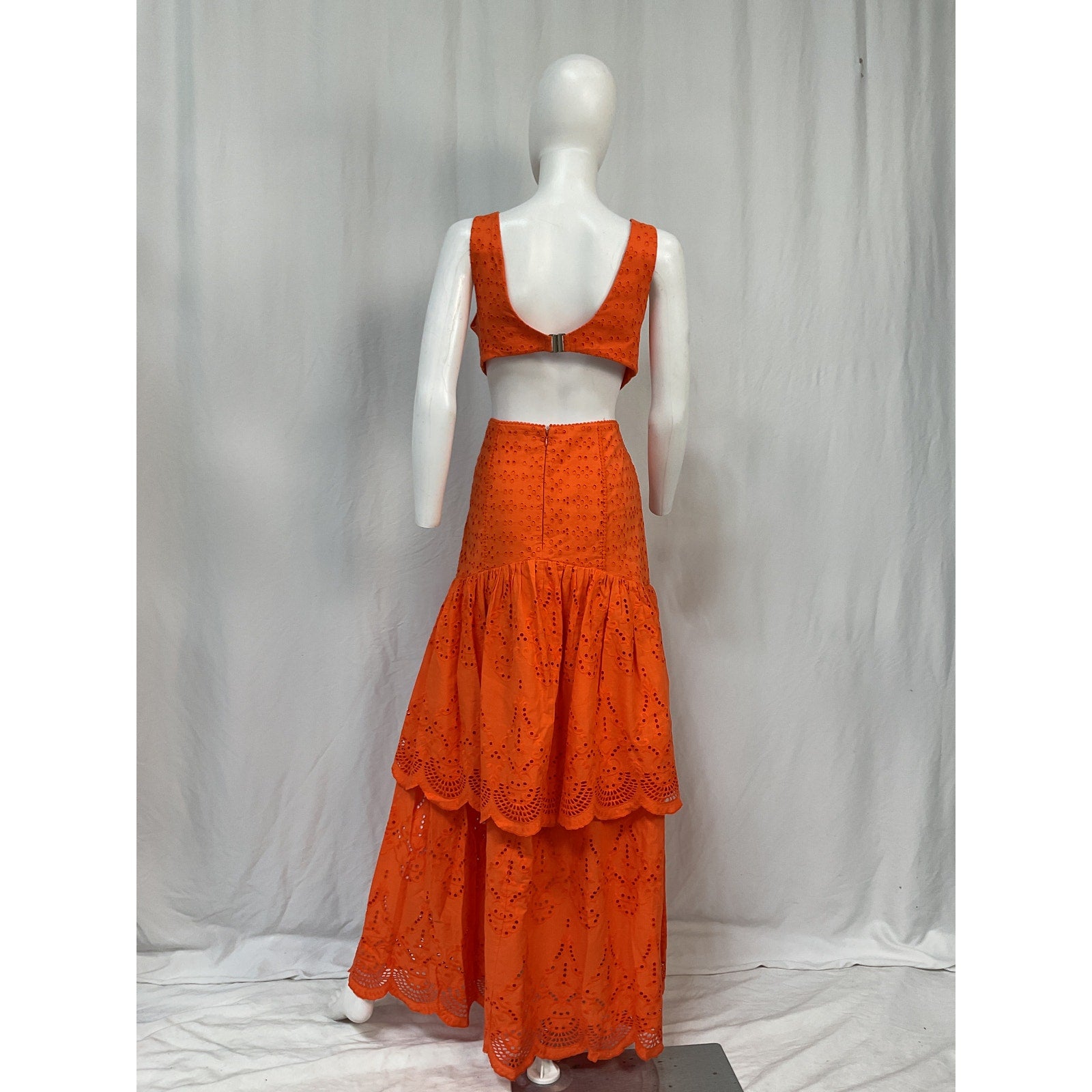 Significant Other 'Juliette' Orange Cotton Dress Size 8