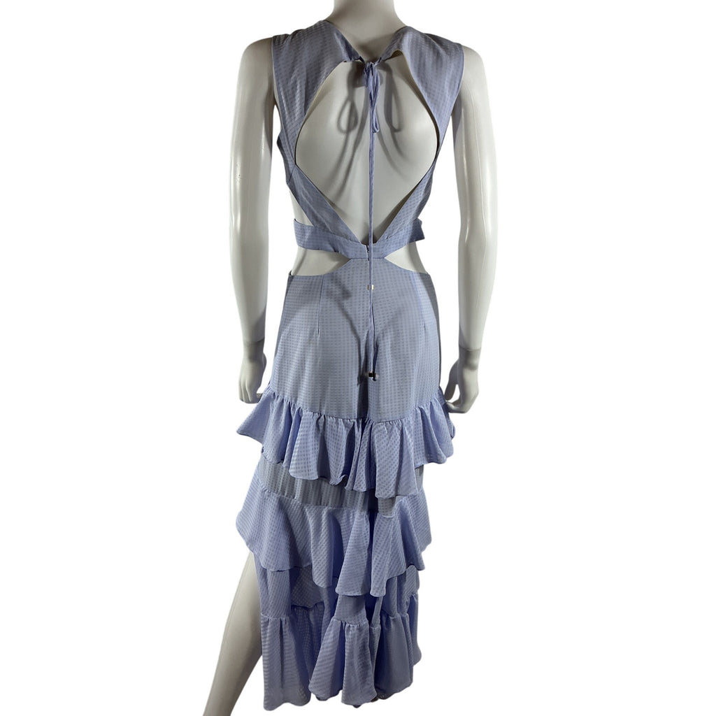 Patbo 'Melrose' Blue Polyester Cut Out Midi Dress Size 4