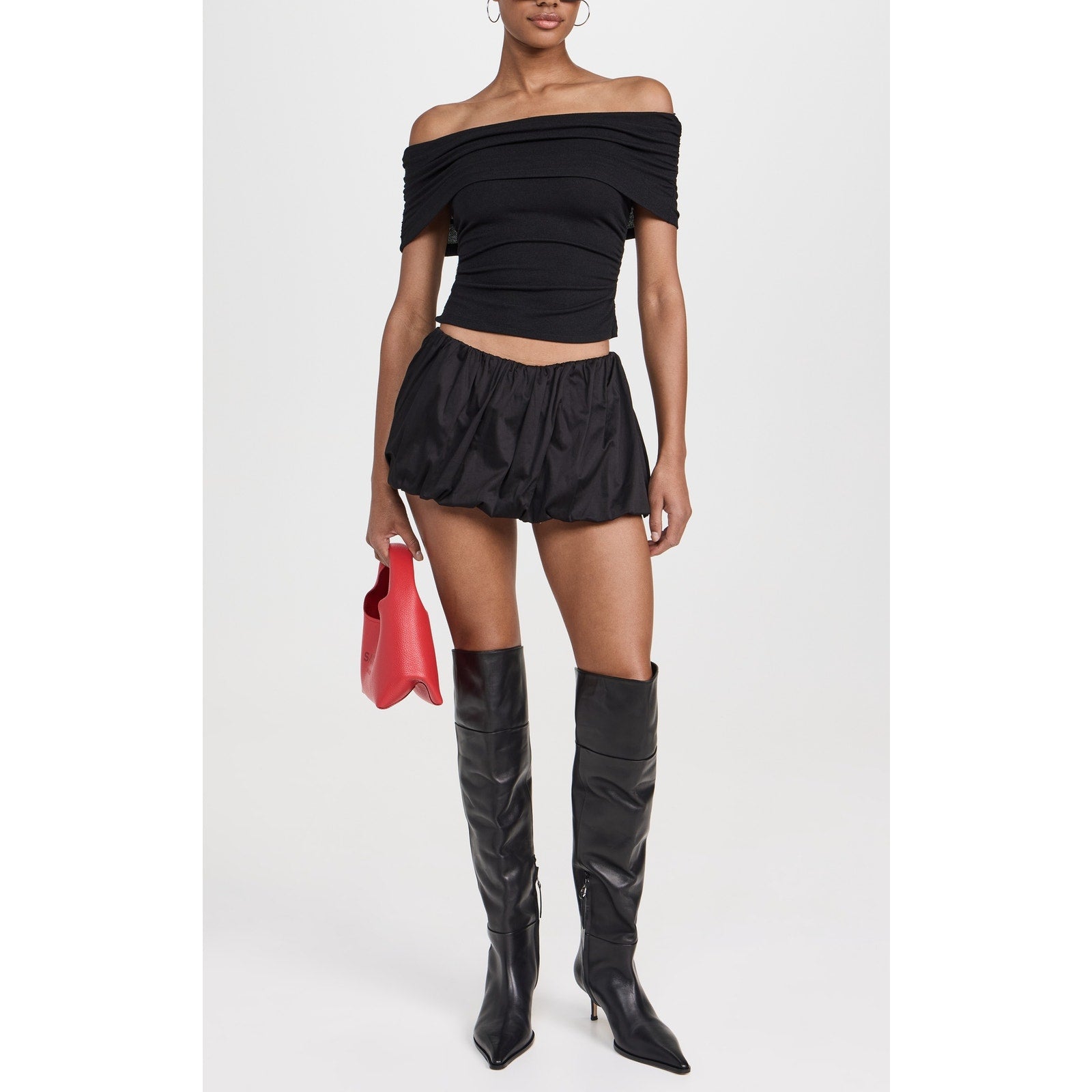 Miaou 'Grace' Black Cotton Skirt Size XXS