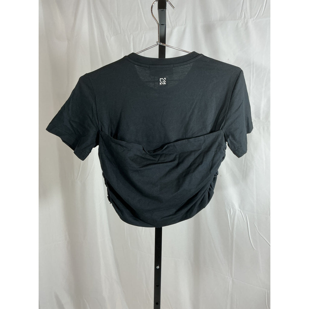 Giuseppe Di Morabito 'Cropped' Black T-Shirt Size XS - NWT