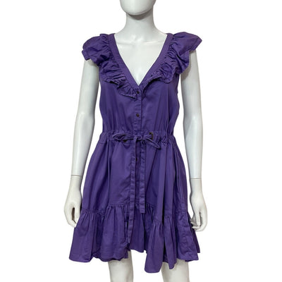 Ramy Brook Ruffled Bright Jasmine Arsola Dress Size M