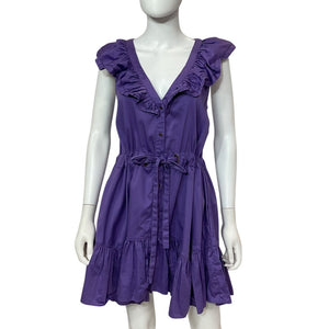 Ramy Brook Ruffled Bright Jasmine Arsola Dress Size M