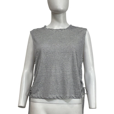 Frame Striped White Muscle Tee Size S