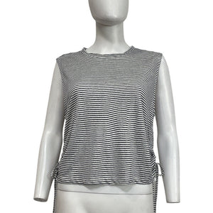 Frame Striped White Muscle Tee Size S