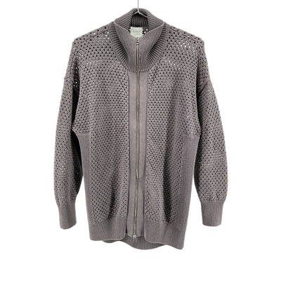 Varley 'Cassady' Grey Cotton Knit Jacket Size XS
