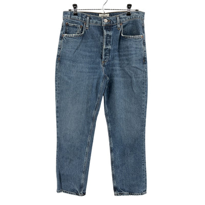 Agolde Classic Frequency Riley High Rise Straight Crop Denim Jeans Size 29