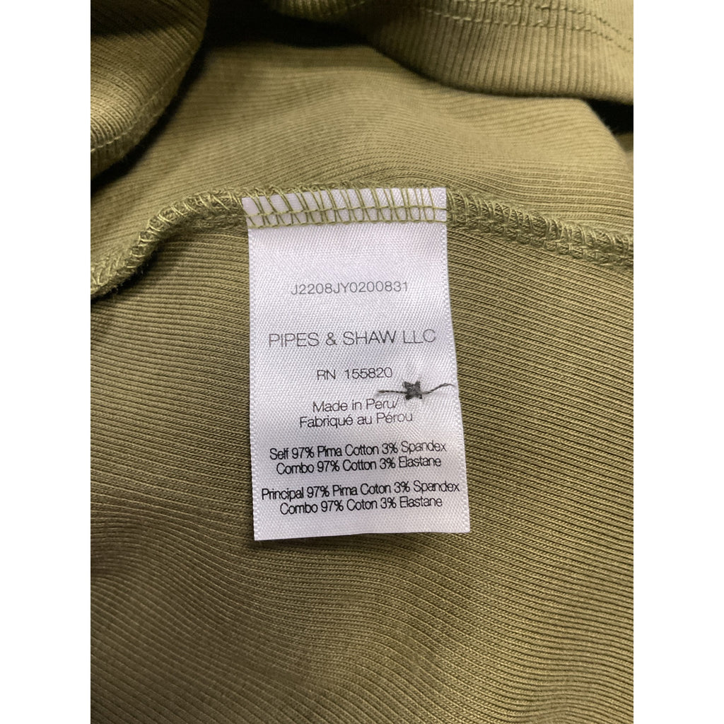 Veronica Beard 'Coralee' Green Cotton Puff-Sleeve Top Size XS