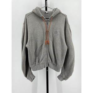 Loewe 'Flamenco' Grey Cotton Hoodie Size XS