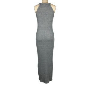 Rag & Bone Ribbed Heather Grey String Tank Dress Size S
