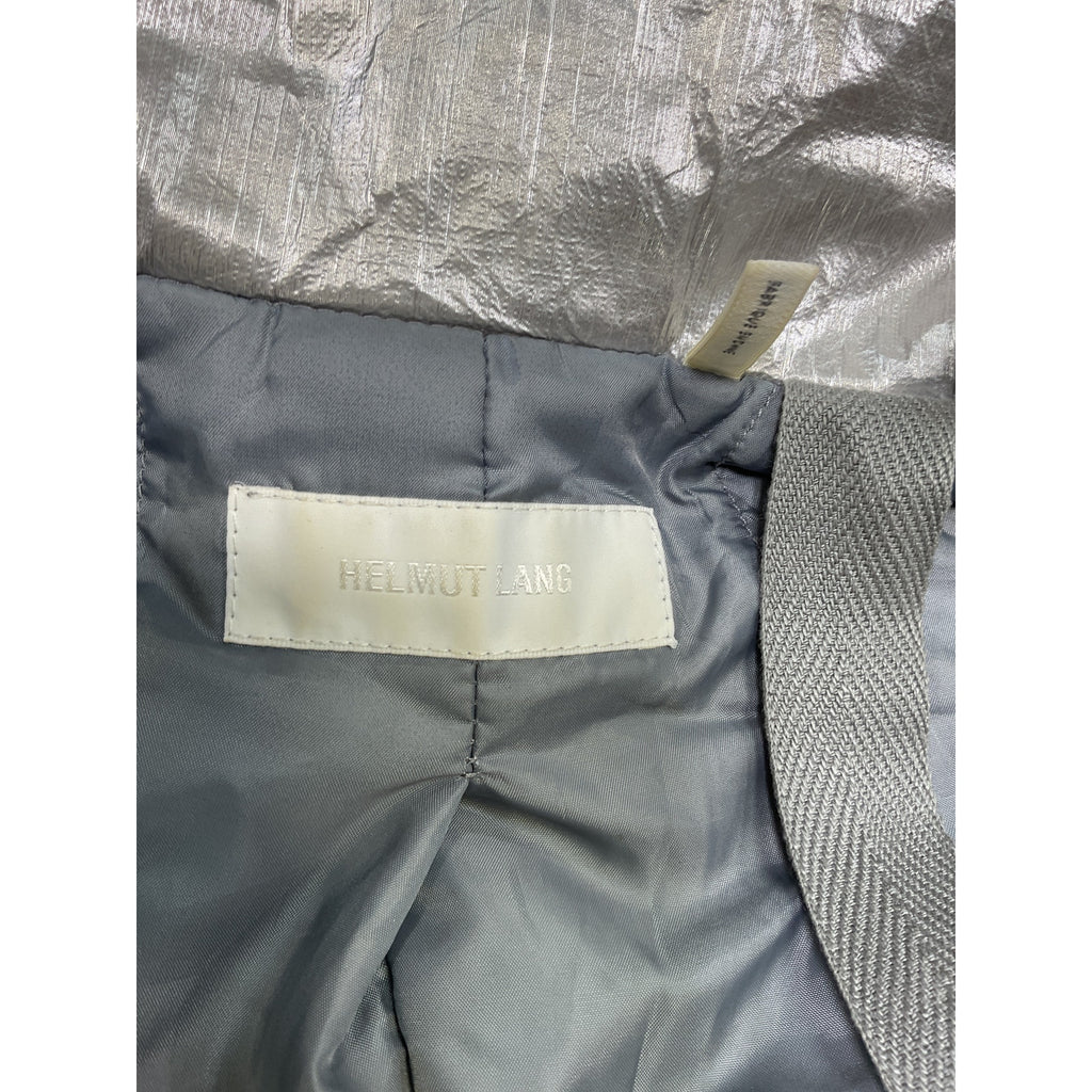 Helmut Lang 'Astro' Silver Faux Fur Jacket Size M