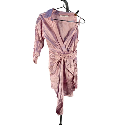Alexander Wang Asymmetric Light Pink Collar Dress Size 0