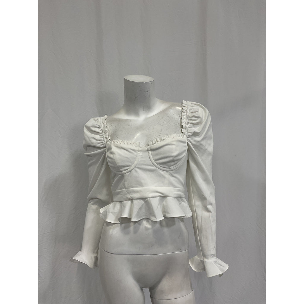 Majorelle 'Corie' White Rayon Top Size XS