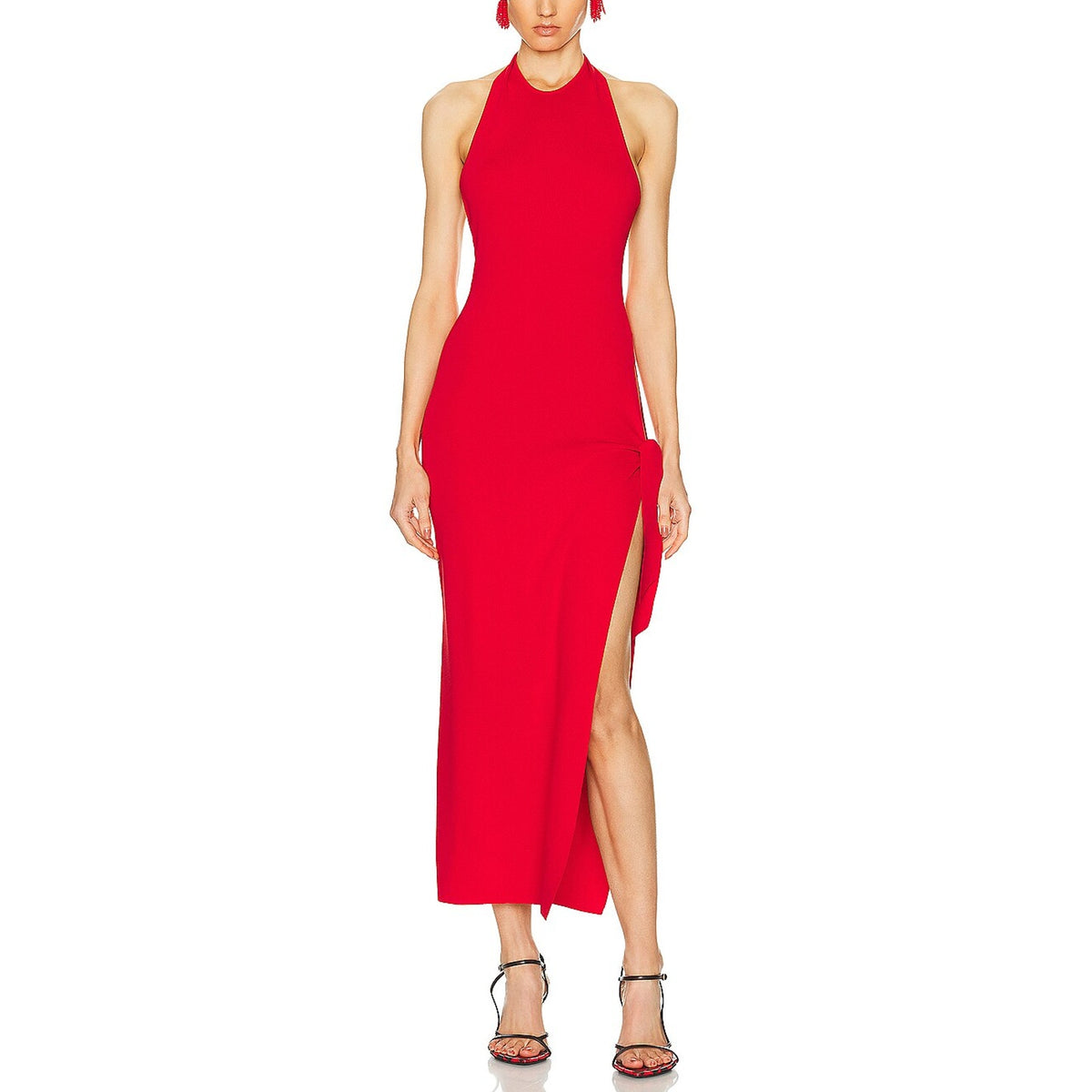 Simon Miller Sleek Red Junjo Knit Dress Size M