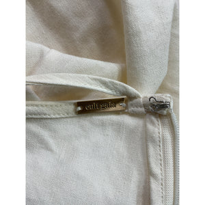 Cult Gaia 'Tessa' Off White Linen Blend Tie Waist Pants Size S
