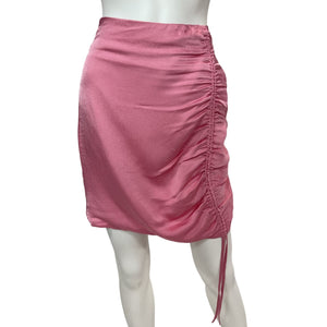 Lovers And Friends Ruched Rosebloom Pink Carlita Skirt Size XS NWT