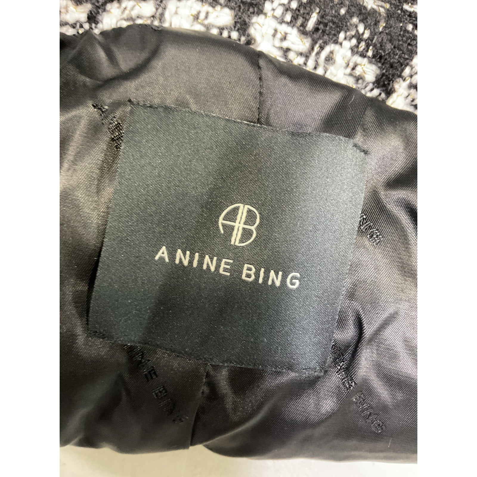 Anine Bing 'Adriana' Black Jacket Size S