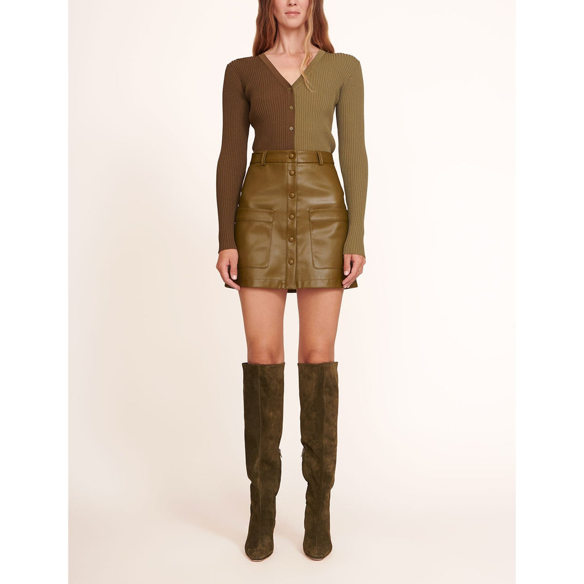 Staud 'Paper' Green Skirt Size 0