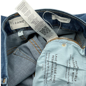 Frame Classic Blue Le Crop Mini Boot Denim Jeans Size 28