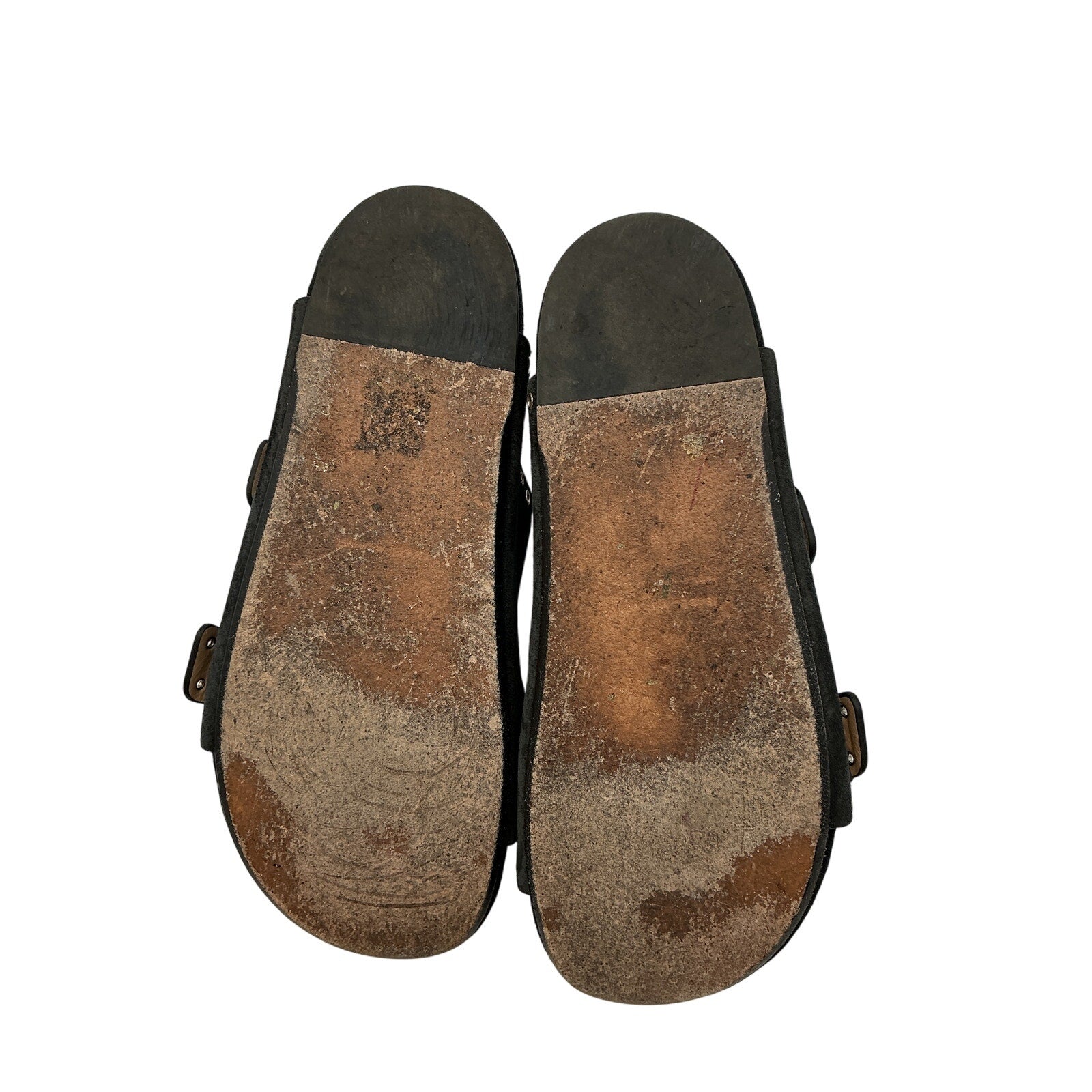 Isabel Marant 'Lennyo' Black Suede Slide Sandals Size 9