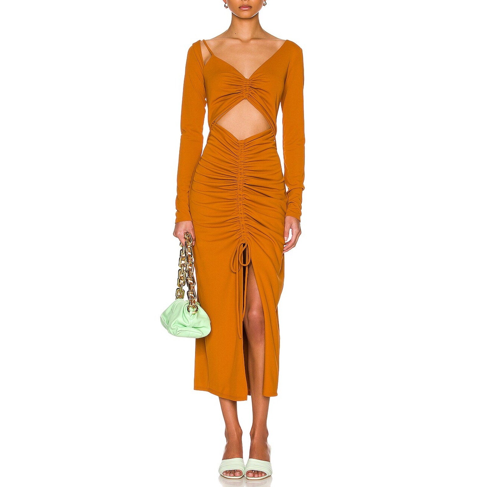 Nicholas 'Shayla' Orange Polyester Dress Size 4