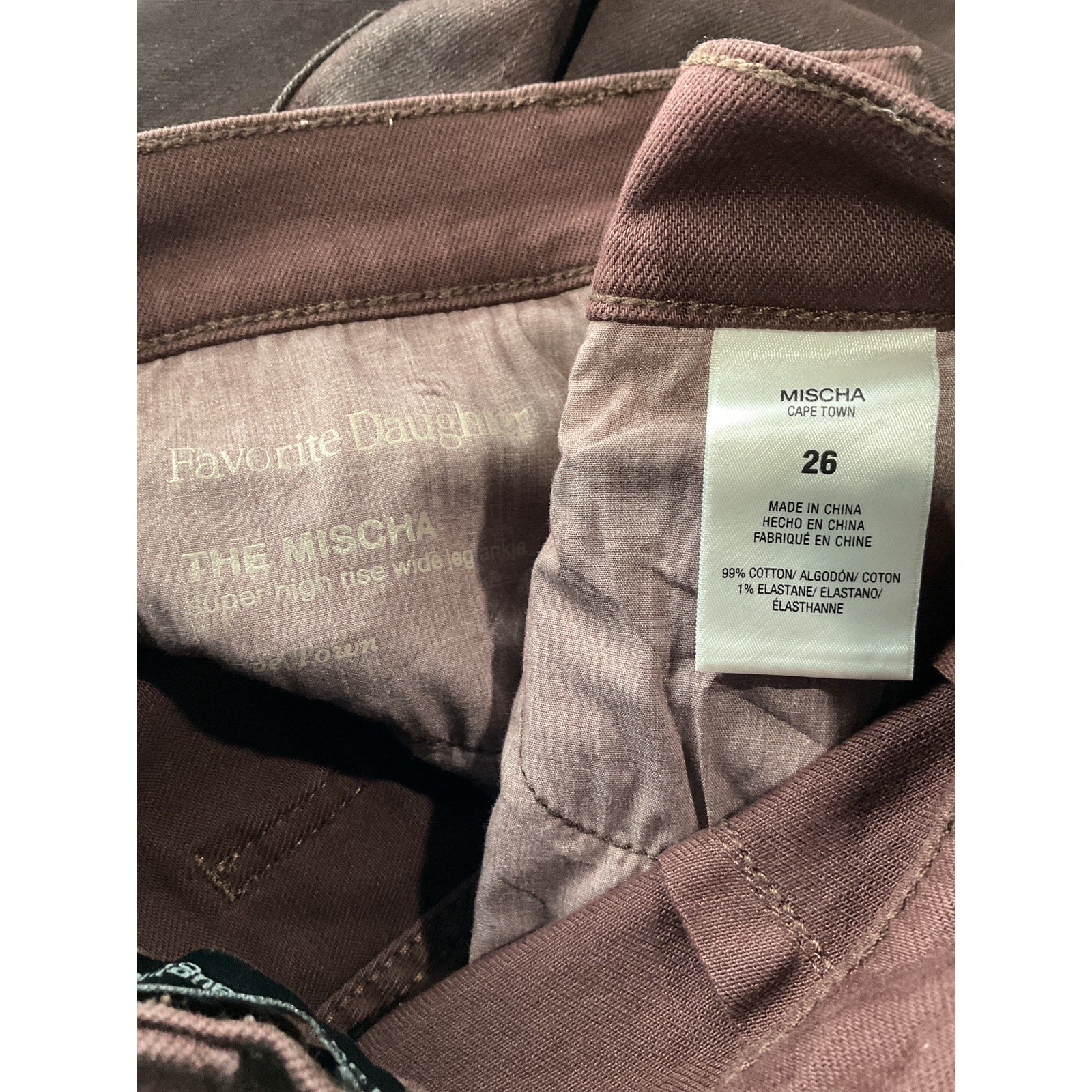 Favorite Daughter 'Mischa' Red Cotton Pant Size 26