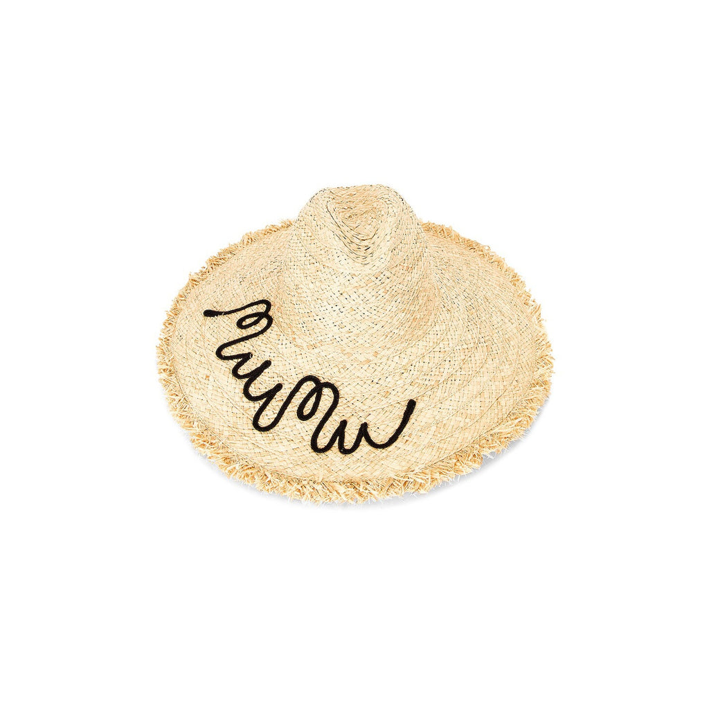 Miu Miu 'Raffia' Beige Cotton Hat Size S