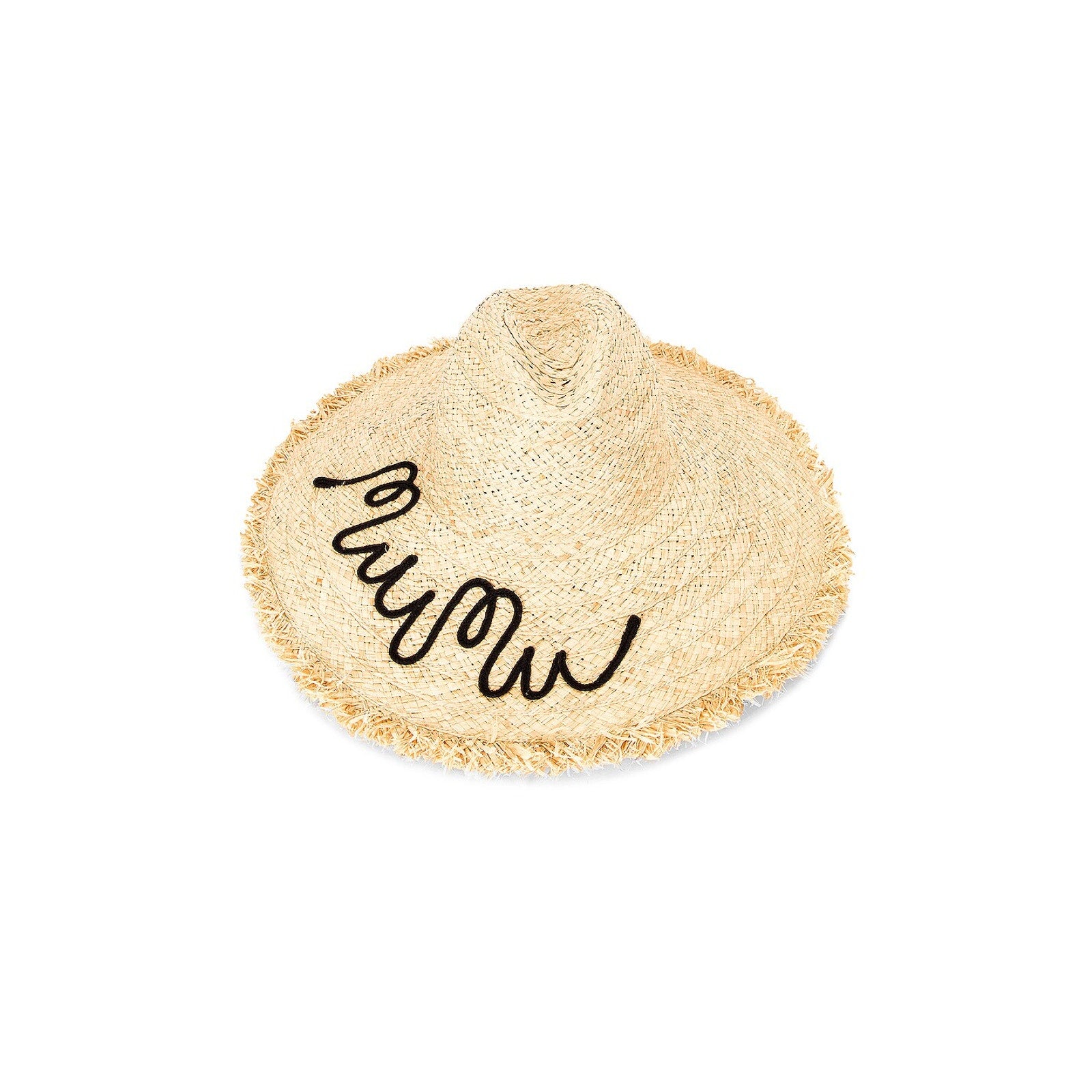 Miu Miu 'Raffia' Beige Cotton Hat Size S