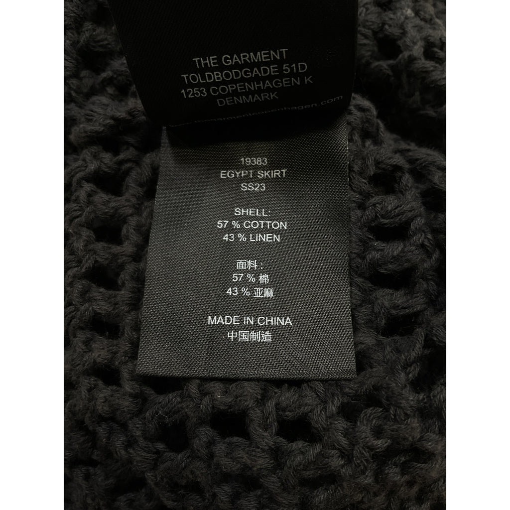 The Garment 'Egypt' Black Cotton-Linen Mini Skirt Size 2