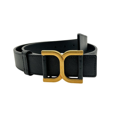 Chloé Leather Black Marcie Belt Size S