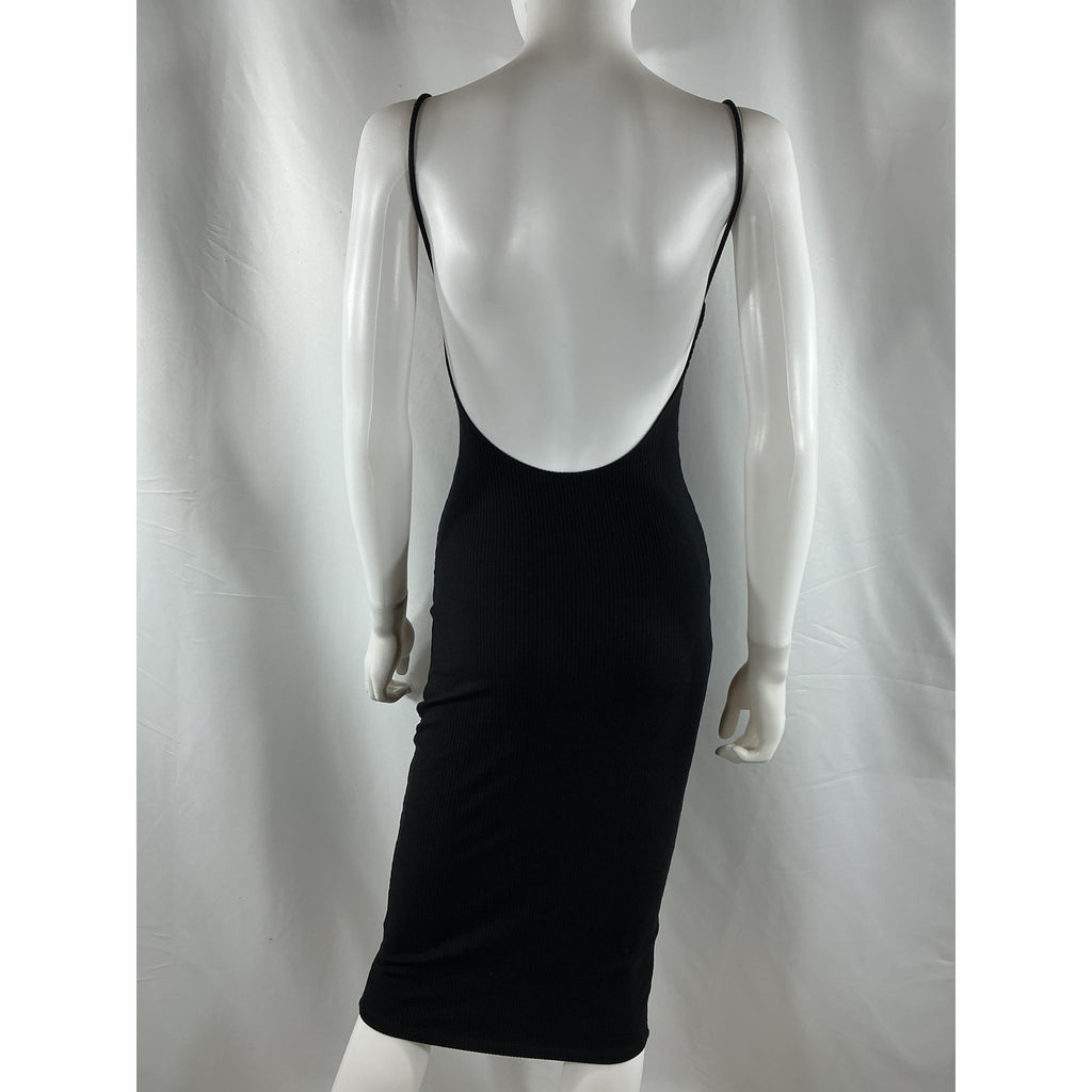 Reformation 'Kelsee' Black Tencel Lyocell Dress Size S