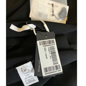 Helmut Lang Sleek Black Cutout Stretch Knit Mini Dress Size XS