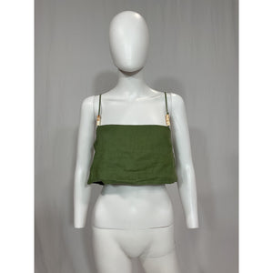 Faithfull The Brand 'Chianti' Green Top Size M